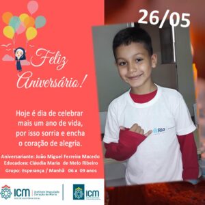 Dia de festa e alegria